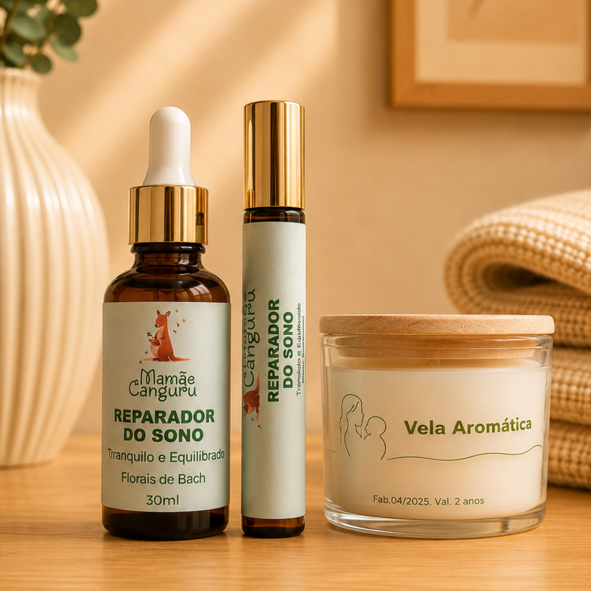 Kit Reparador do Sono & Vela Aromática